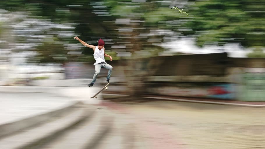 Skateboard, Skater, Sport, Radical, real people, one person, HD wallpaper