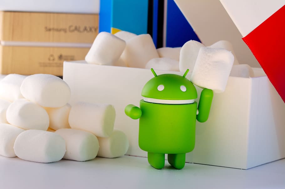 green Android logo holding marshmallow, linux, smartphone, upgrade, HD wallpaper