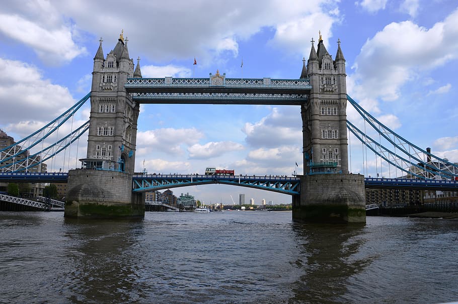 london, clouds, bridge, river, landscape, water, tourism, architecture HD wallpaper