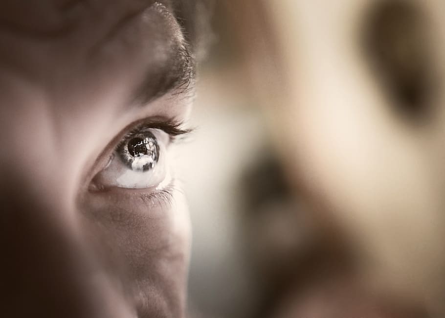 eye, man, guy, face, human body part, human eye, young adult HD wallpaper