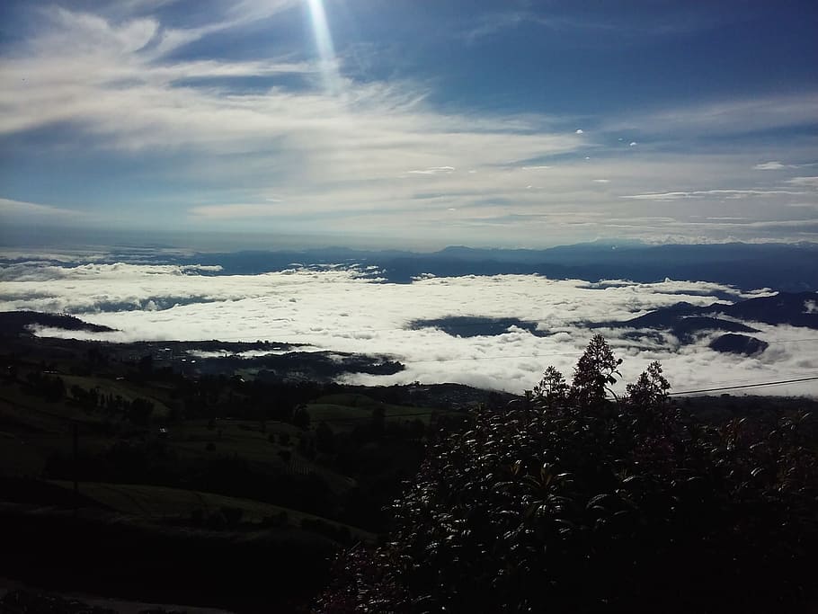 mountains, cartago, costarica, sky, cloud - sky, scenics - nature, HD wallpaper