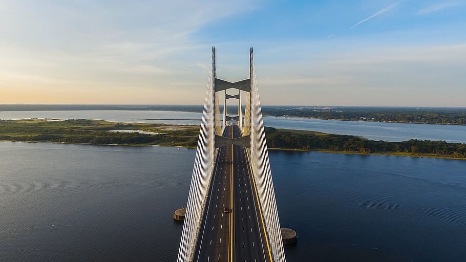 architecture, bridge, infrastructure, road, trip, travel, car HD wallpaper