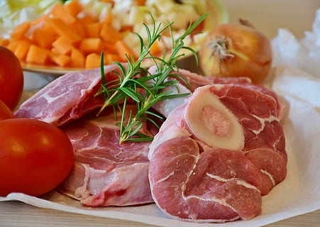 raw meat, Calf, Veal, Beef, Osso Buco, leg slices, court, cook HD wallpaper