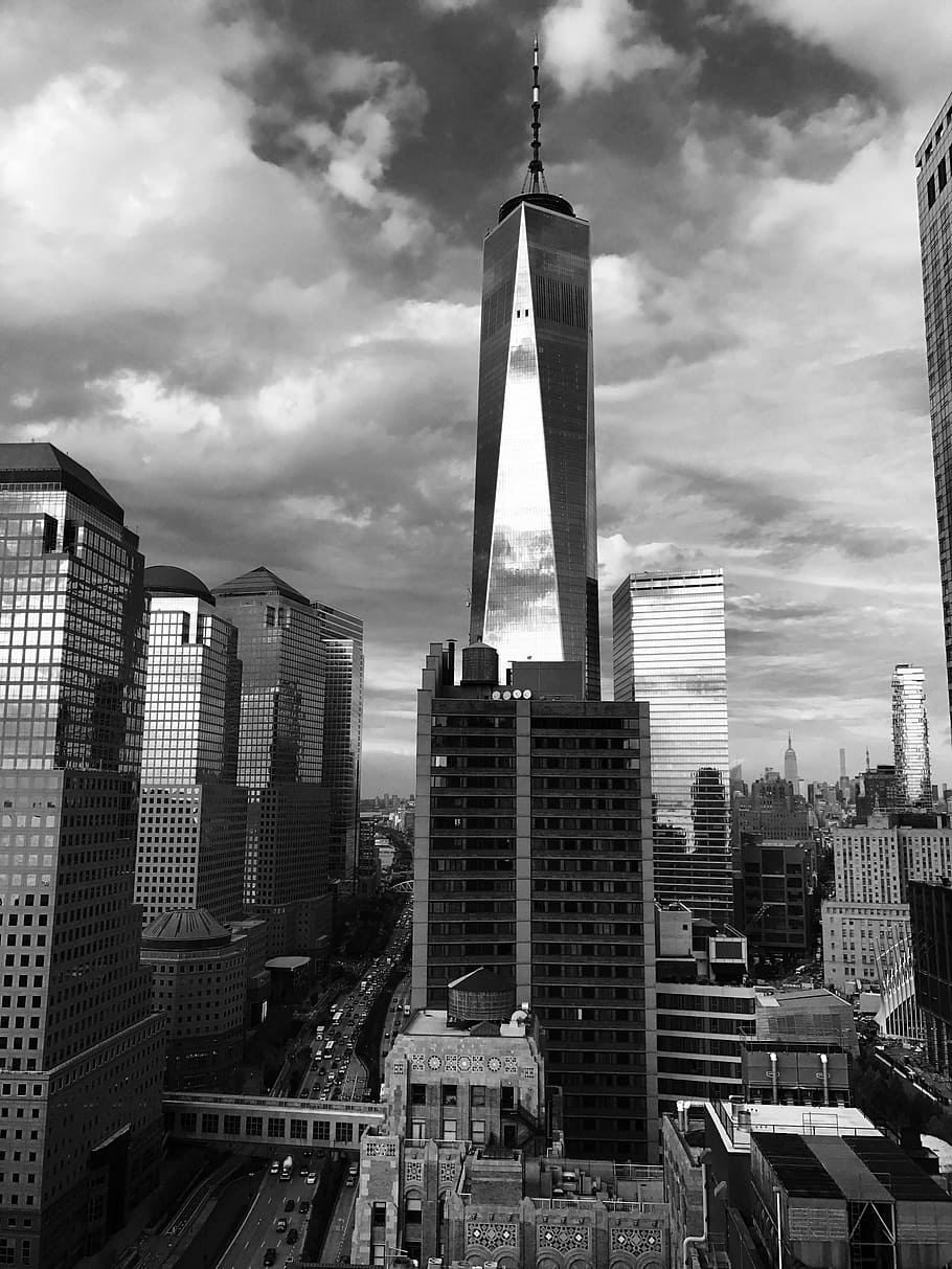 world trade center, new york, manhattan, nyc, building, city, HD wallpaper