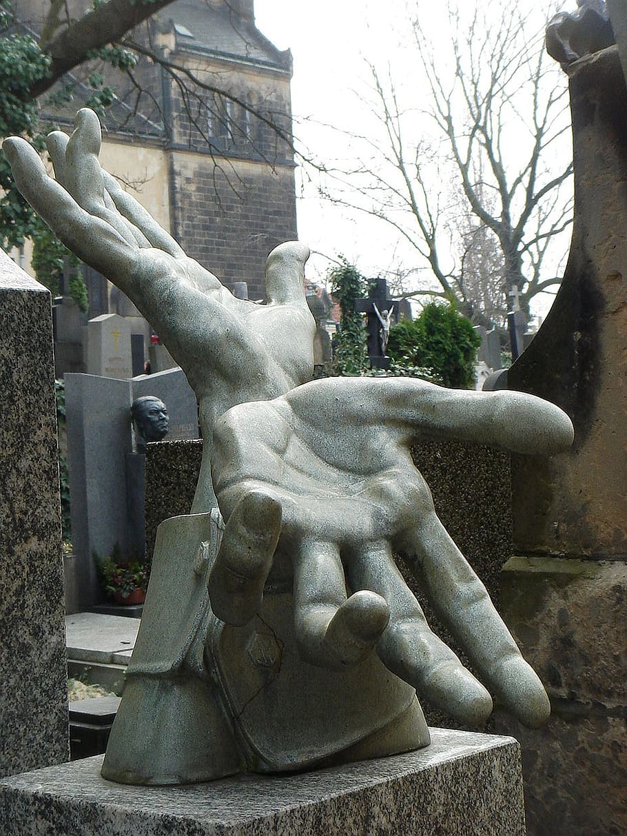 hands, memorial, cemetery, statue, sculpture, art and craft HD wallpaper