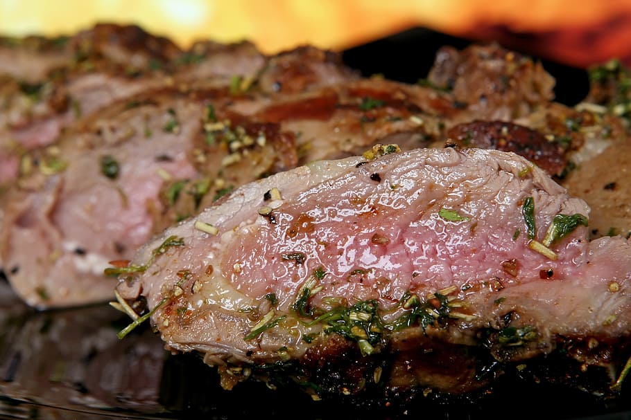 close up photo of grilled meat, abstract, american, background
