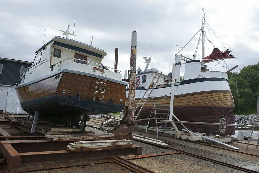 Release, Boats, Yard, cloud - sky, day, nautical vessel, outdoors HD wallpaper