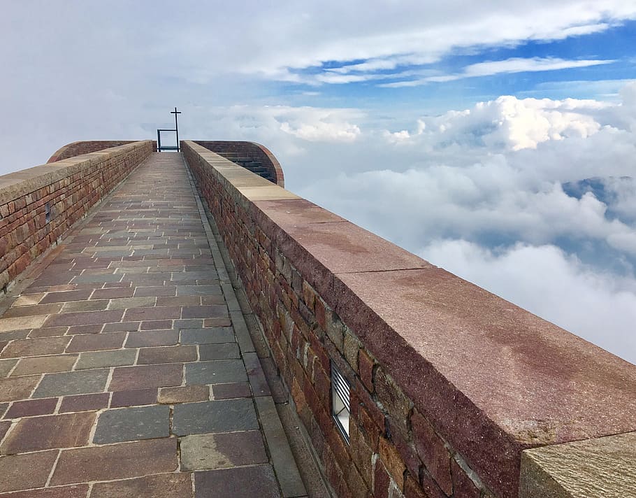 chapel, monte tamaro, mountain, hill, church, away, hike, sky, HD wallpaper
