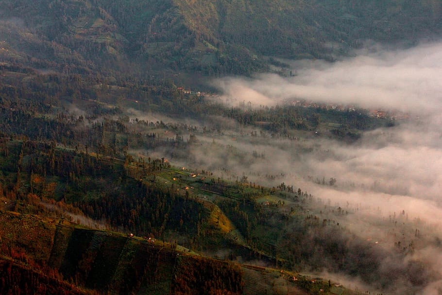 valley, panorama, nature, view, dramatic, cloud, the atmosphere HD wallpaper