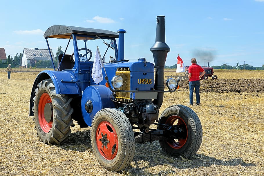 Tractor, Historically, agricultural machine, oldtimer, tractors HD wallpaper