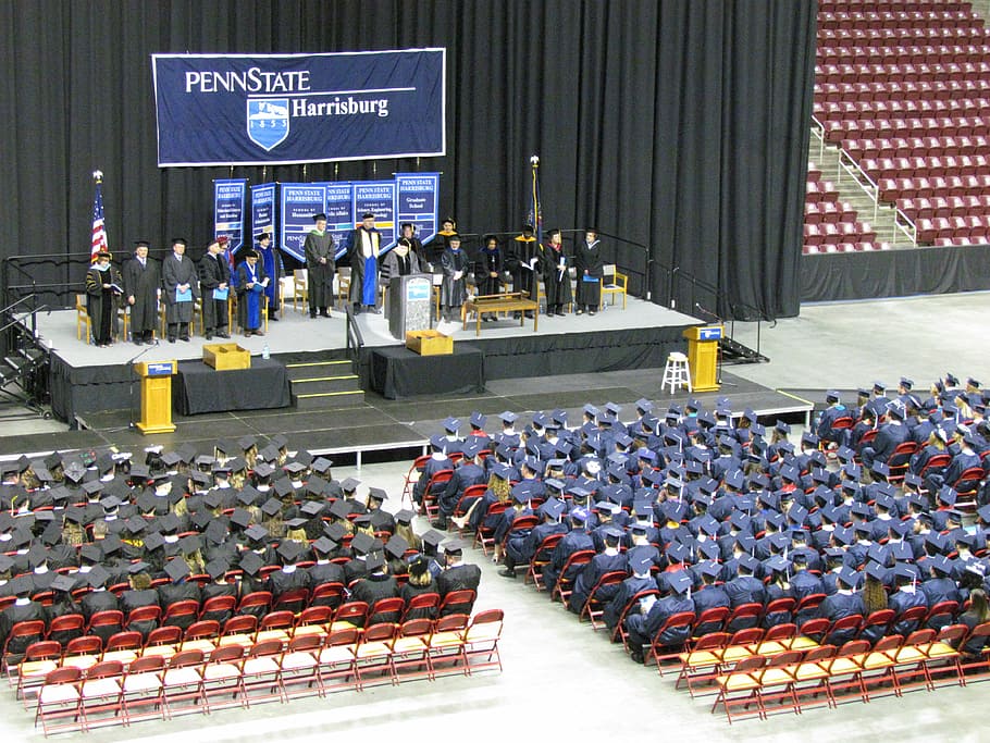 PennState Harrisburg Commencement exercises, college, graduation HD wallpaper