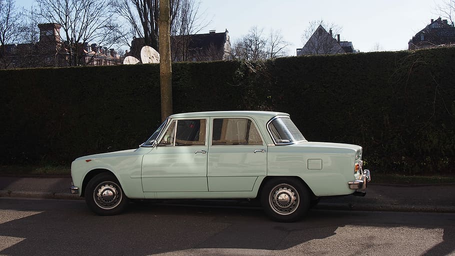 Oldie, Oldtimer, Alfa Romeo, Auto, car, building exterior, transportation HD wallpaper