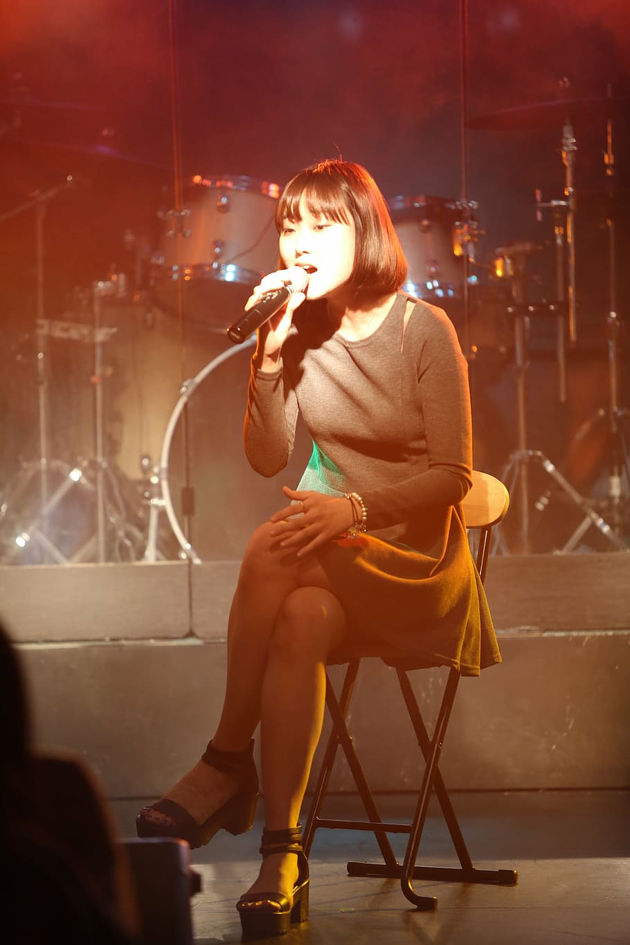 singer, performance, stage, woman, girl, event, party, asia HD wallpaper