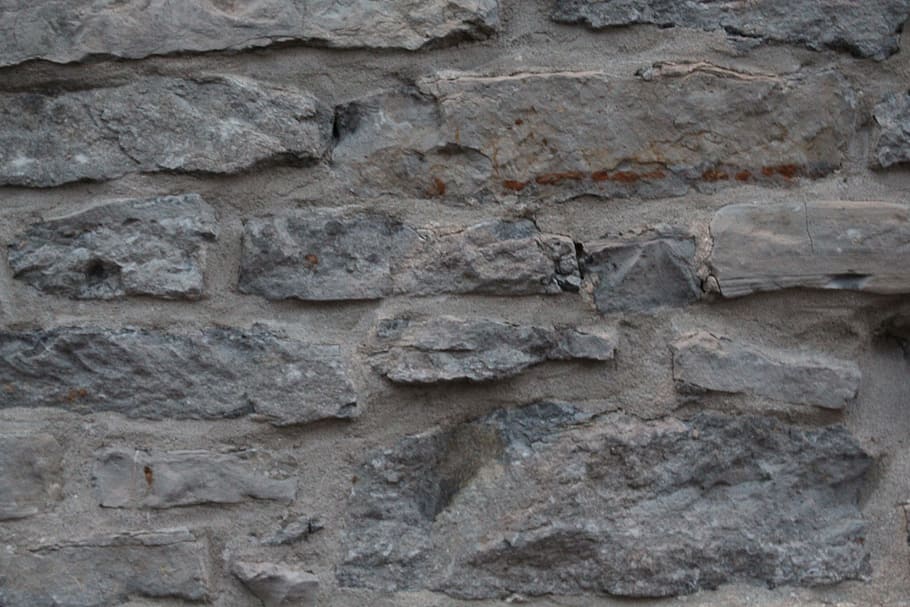 Wall, Rock, rock wall, stone material, gray, architecture, built structure HD wallpaper