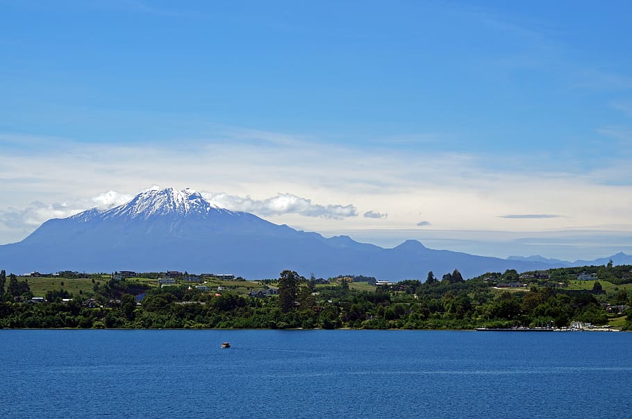 calbuco volcano, puerto varas, chile, mountain, scenics - nature