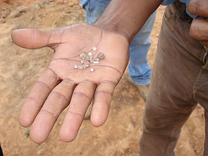 Mining, Diamond, human body part, human hand, adult, beach HD wallpaper