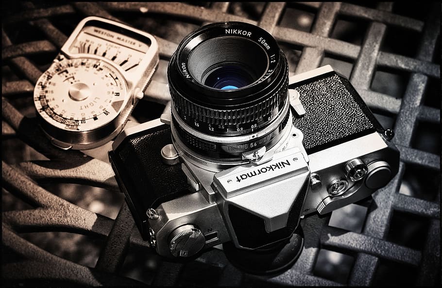 camera, vintage, technology, lens, black, blur, classic, close-up HD wallpaper