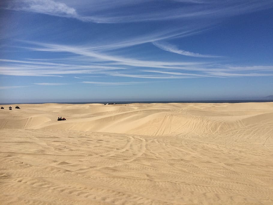 Sand Dunes, Sand, Beach, Travel, sky, nature, coast, landscape HD wallpaper