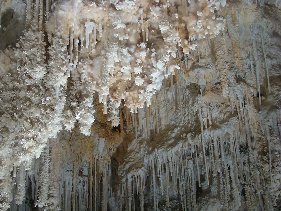 cave, stalactites, stalagmites, nature, backgrounds, no people HD wallpaper