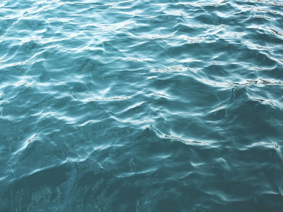 closeup photo of body of water, waves, ripples, blue, sea, ocean HD wallpaper