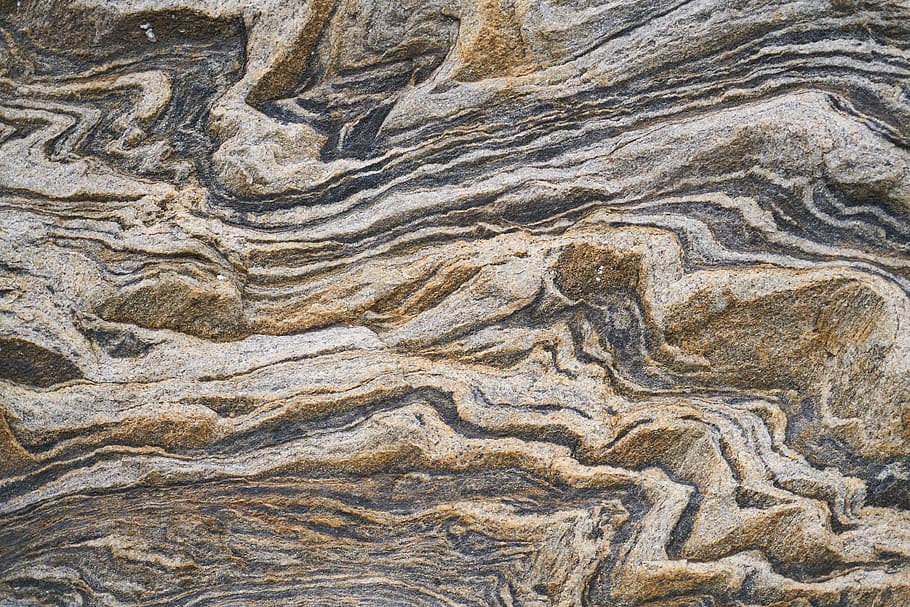 brown, white, and black marble surface, texture, abstract pattern, HD wallpaper