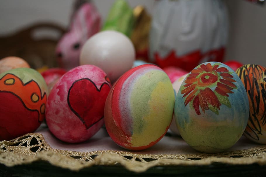 eggs, easter, colored, colorful easter eggs, lots of eggs, food HD wallpaper