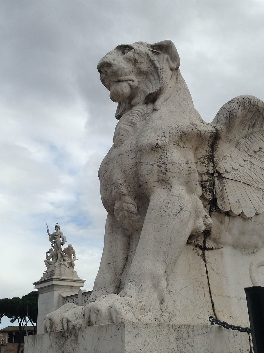 rome, statue, phoenix, sculpture, art and craft, representation HD wallpaper