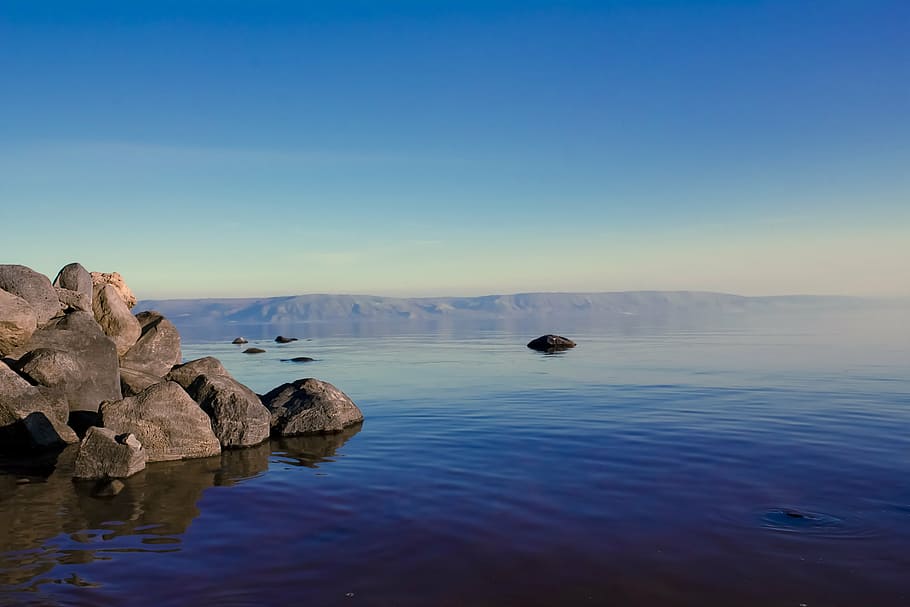 beach, nature, ocean, rocks, sea, sky, water, beauty in nature HD wallpaper