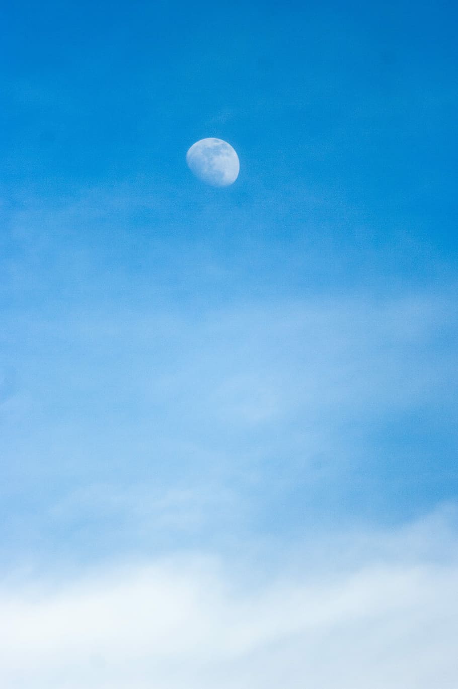 Moon, Moonlight, Nice, Cloud, sky, cloudy sky, mood, blue, clear, HD wallpaper