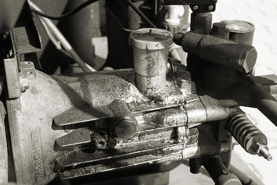 gray vehicle parts, machine, compressor, dirty, tool, technology HD wallpaper