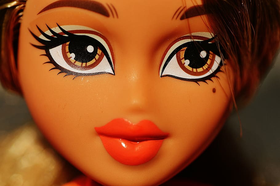 doll, pretty, face, eyes, beauty, hair, girl, play, children toys HD wallpaper