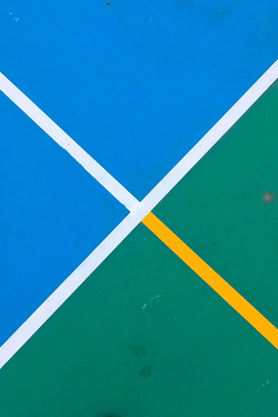 photo of blue and green pavement, untitled, track, court, pitch, HD wallpaper