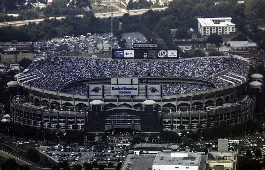 The Bank of America Stadium in Charlotte, North Carolina, arena