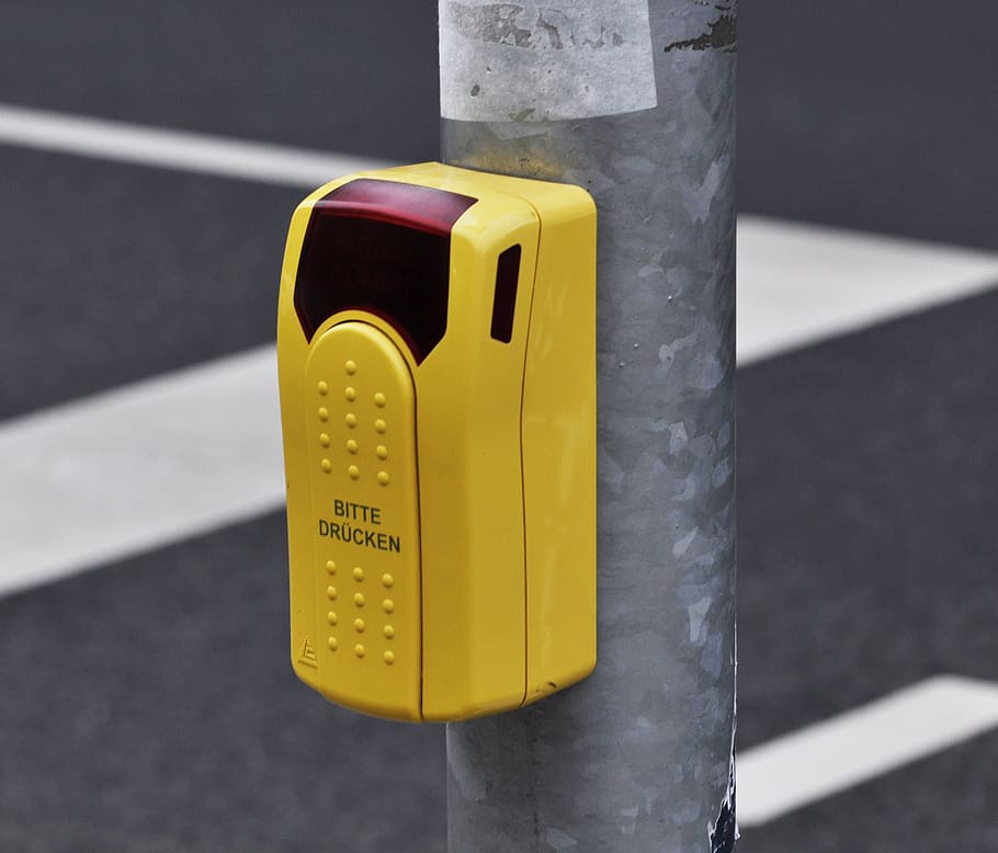 traffic light, signal, button, pedestrians, street, road, safety HD wallpaper