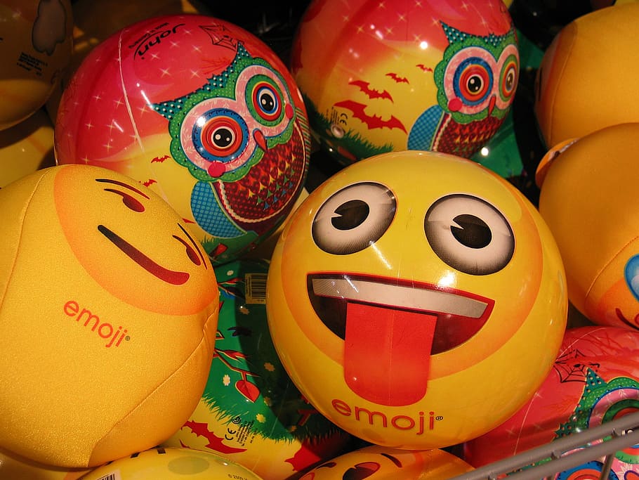 balls, funny, face, cute, sweet, summer, tongue, fax, children's HD wallpaper