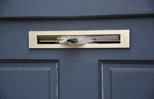 close up photo of a paper in mailbox, mail box, post, journal HD wallpaper