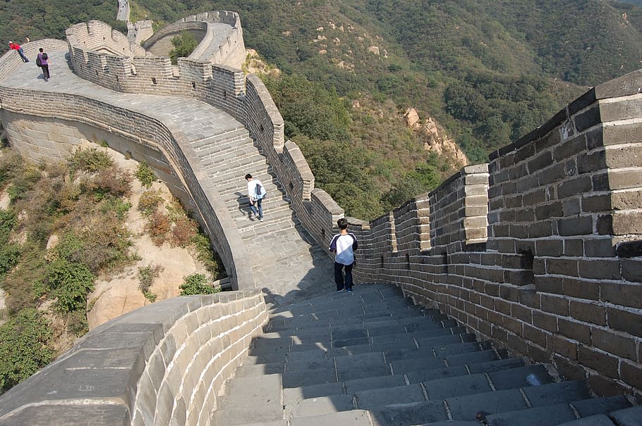 Great Wall of China, the great wall, tourism, climbing, momentum, HD wallpaper