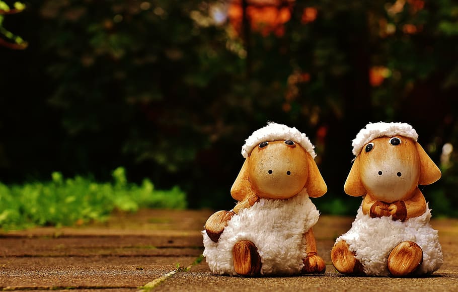 sheep, deco, ceramic, cute, figure, soft toy, wool, face, ungulate HD wallpaper