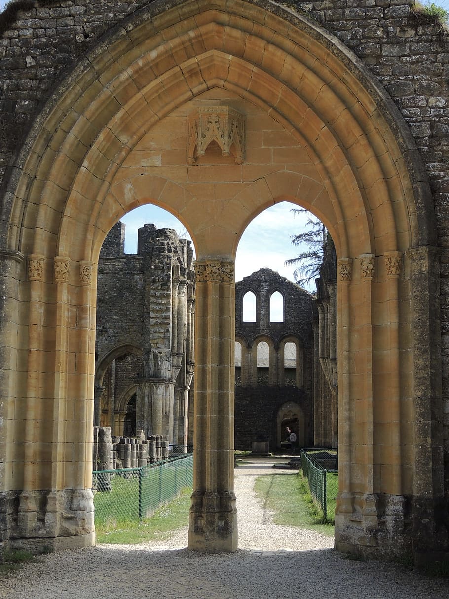 ruin, abbey, monastery, middle ages, monastery ruins, remains of a wall HD wallpaper