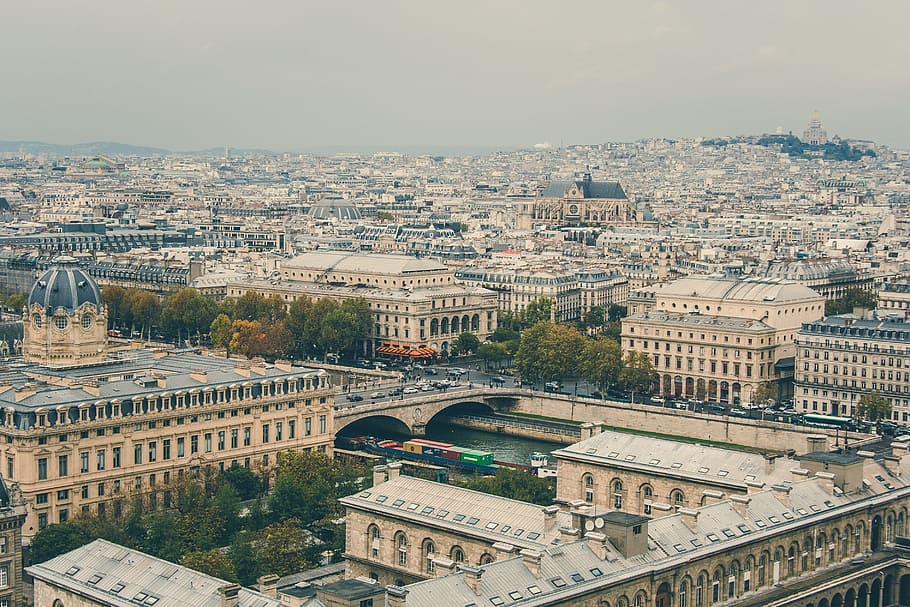 city, cars, street, buildings, architecture, bridge, capital HD wallpaper
