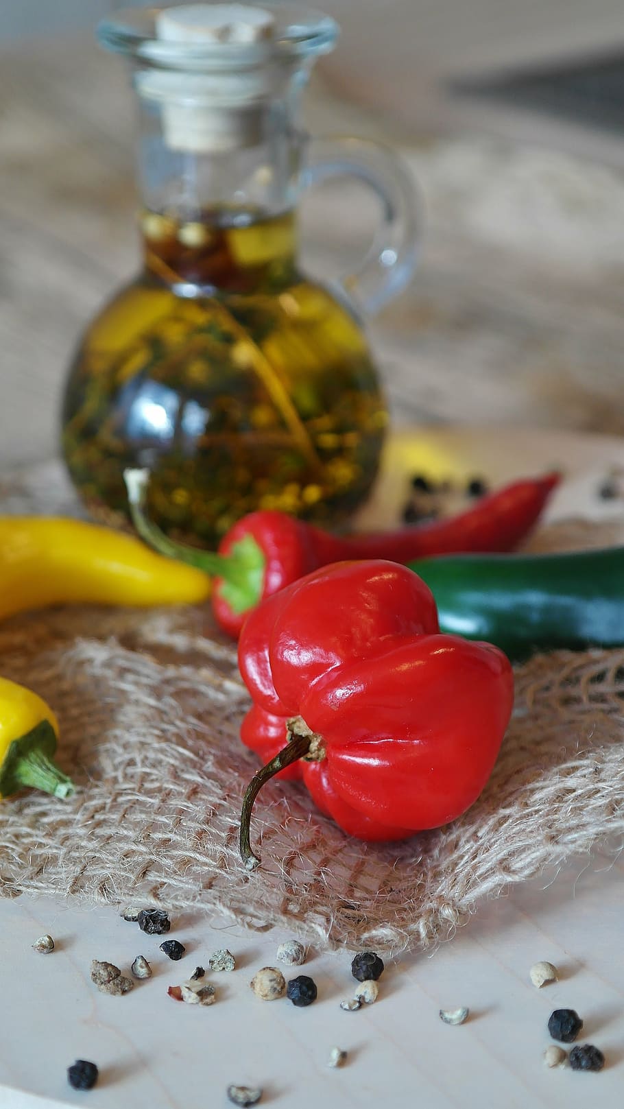 shallow focus photography of red chili pepper, chillis, chilli pepper HD wallpaper