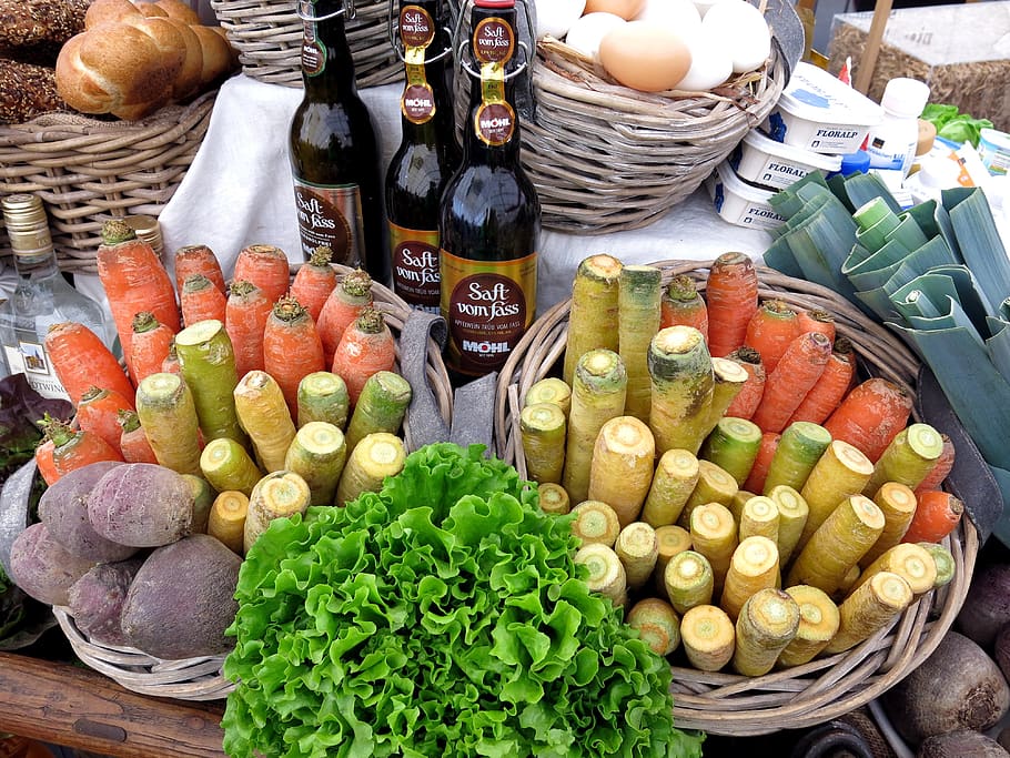 vegetables, basket, egg, bread, cook, ingredients, eat, enjoy HD wallpaper