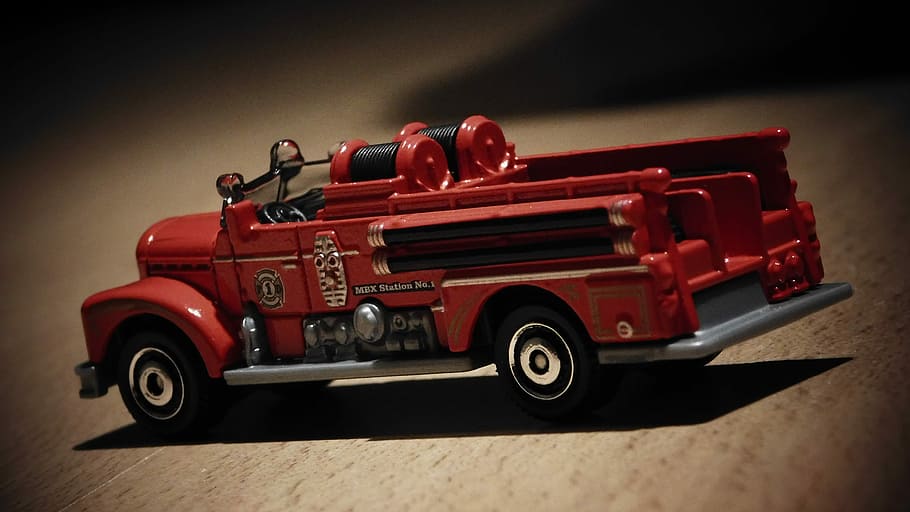 Seagrave, Fire Truck, Fire Engine, emergency vehicle, toy car, HD wallpaper