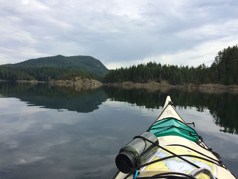 ocean, kayak, kayaking, summer, water, sea, vacation, nature HD wallpaper