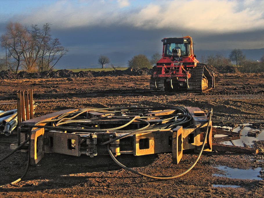Demolition, Work, Excavators, construction, site, earth, soil HD wallpaper