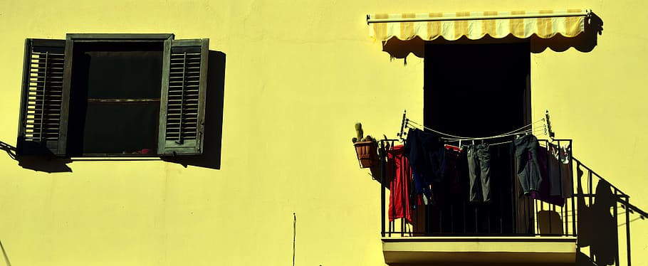 Window, Balcony, Mediterranean, Facade, home, building, home front HD wallpaper