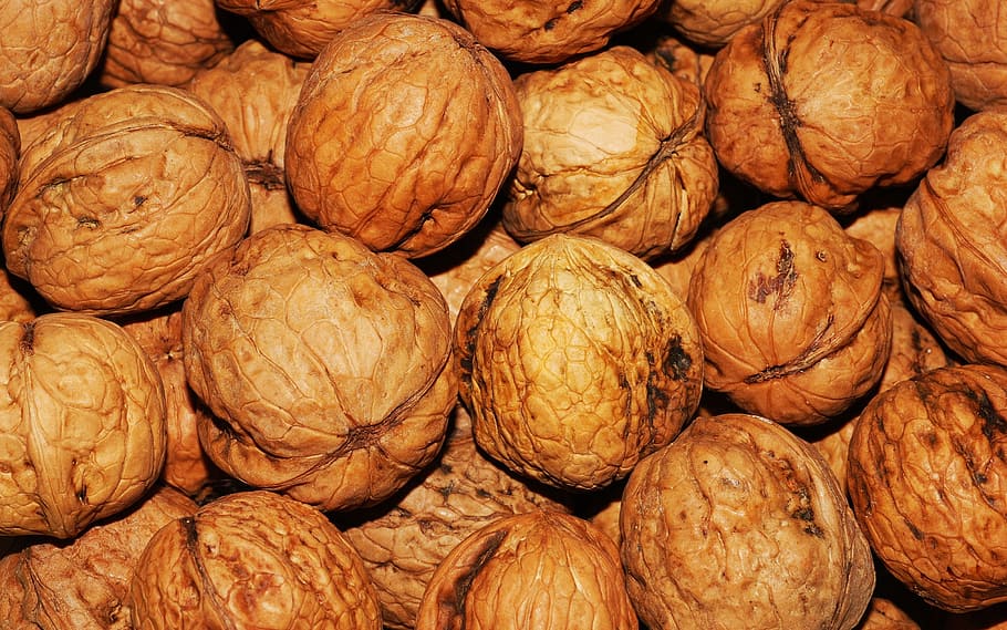 brown walnuts, healthy, natural, snack, diet, vegetarian, organic HD wallpaper