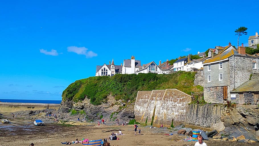 Cornwall, Landscape, Seascape, Harbour, coastline, uk, travel destinations HD wallpaper