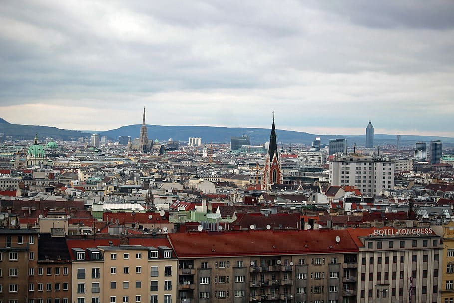 Panorama, Outlook, Good, View, good view, central station, vienna HD wallpaper