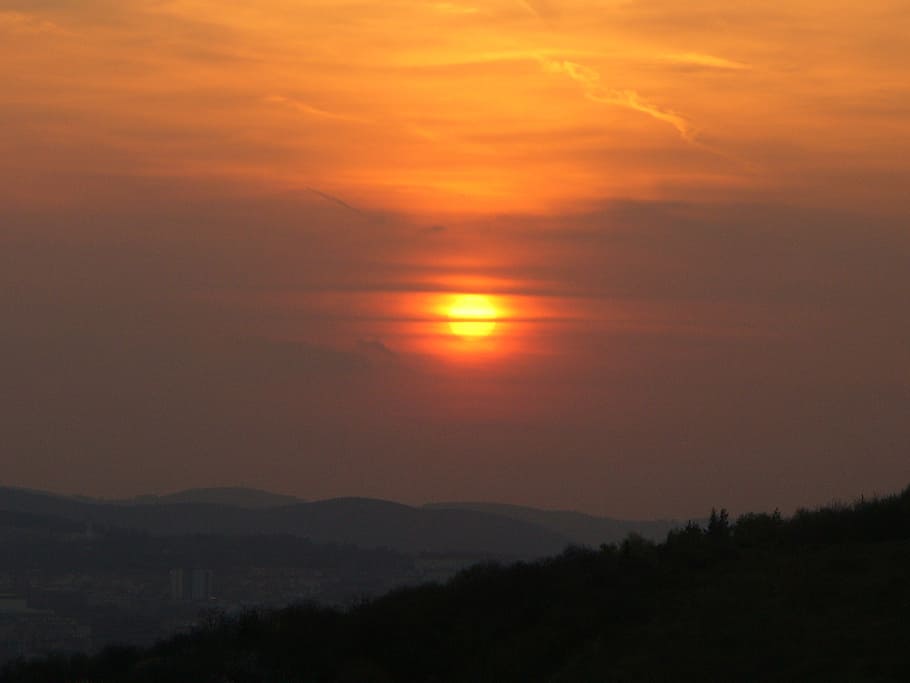 sunset, evening, sky, beauty in nature, scenics - nature, tranquility HD wallpaper